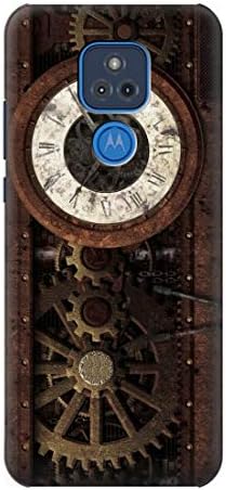 R3221 Steampunk Clock Gears Case Cover for Motorola Moto G Play (2021)