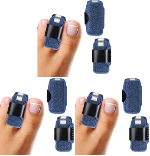 Image of LINXIU Toe Splints for Straightening Hammer Toe Corrector Toe Straightener Finger Support Brace Stabilizer Women Men Broken Toe Support 2Pcs (Pack of 3)