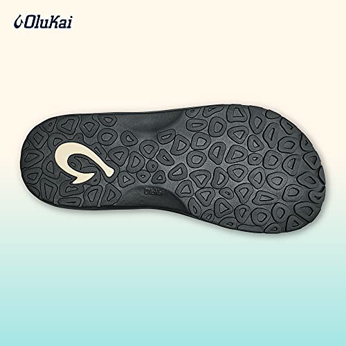 Olukai Ohana Koa Men's Beach Sandals, Quick-Dry Flip-Flop Slides, Water Resistant & Lightweight, Compression Molded Footbed & Soft Comfort Fit, Terra/White, 14 #TOP5