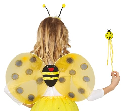 Festas Guirlanda asas de cabeça 54 x 34 cm com diadema e varinha