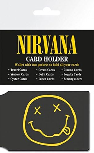 1art1 Nirvana Porte Carte Bancaire Pour Fans Smiley 10 X 7 Cm Amazon Fr Bagages