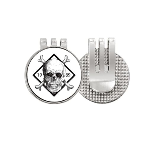 Marcador magnético de golf Skeleton Pirate 1989 accesorio con patrón decorativo