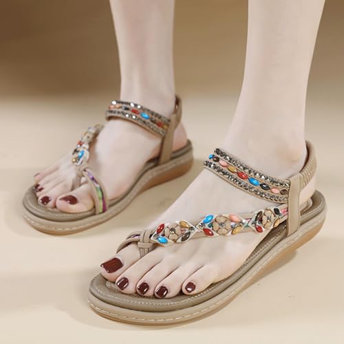 Womens Roman Hallux Valgus Slippers,Summer Casual Toe Corrector Flip Flops For Plantar Fasciitis,Bunion Orthopedic Beach Sandals4