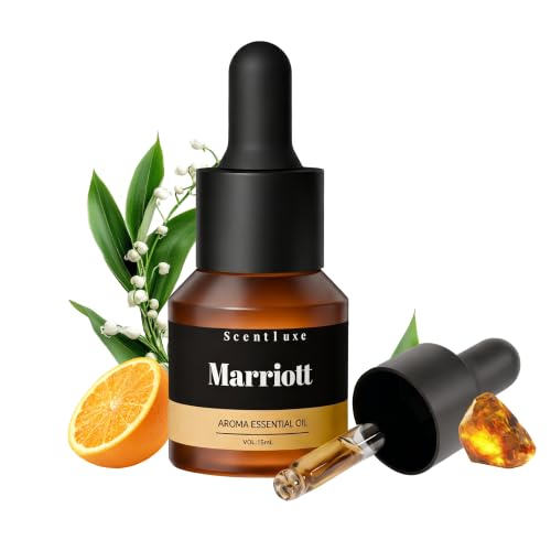 Essential Oils & Hotel Diffuser Oil Inspired Marriott Hotel - Bitter Orange Jasmine & Lily of the Valley Blend for Home Fragrance Aromatherapy Oil Premium 15mL Glass Bottle