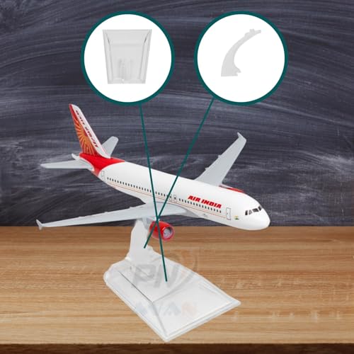 Image of Air India Airlines, diecast, Metal Aeroplane Scale Model Office only for Display, Size -16 cm-A320 ((Air India)