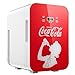 Produktbild °CUBES Coca-Cola Mini Kühlschrank 9,3L | Kompakter Minikühlschrank mit Glasdruck & LCD-Touch-Display | Kleiner Kühlschrank für Auto & Haushalt | Leise & Effizient | 12V/220V