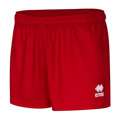 Short rugby Errea Brest rouge cuissard de sport textile technique