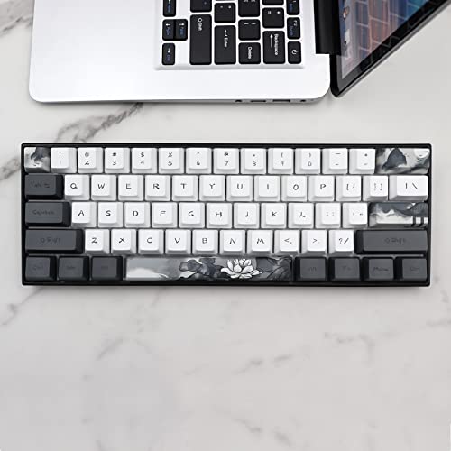 Capuchons de touches Lotus PBT JSJT 140 touches profil OEM pour clavier mécanique - 4