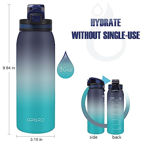 Opard-30oz-Sports-Water-Bottle-with-Leak-Proof-Flip-Top-Lid-BPA-Free-Tritan-Reusable-Plastic-for-Gym-and-Outdoor