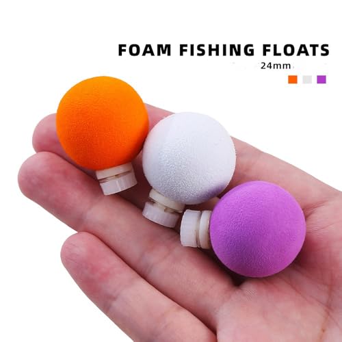 12 piezas bolas flotantes EVA 24mm para pesca con mosca miniatura 3