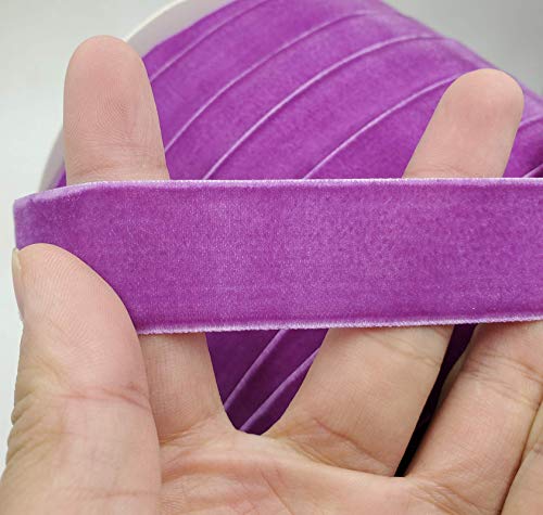 Image of 10 Yards Velvet Ribbon Colors (Purple, 1 inch)