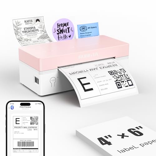 Rongta 4x6 Bluetooth Thermal Label Printer, Wireless Shipping Label...