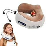 Nackenmassagegerät, U-förmiges Massagekissen, Elektrische U-förmiges Massagekissen für Nackenentspannung und Schmerzlinderung, Nacken für Reisen Büro, Kissenbezüge (U-förmig)