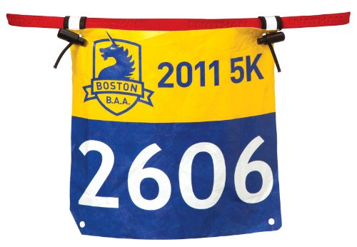 Nathan Fast and Light Race Number Belt, One Size, Tango Red