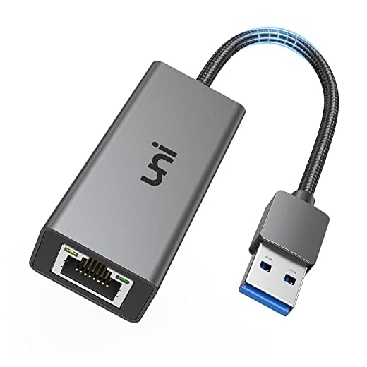 USB 3.0 to Ethernet Adapter for Laptop, uni USB Network Adapter [100/1000 Gigabit] Compatible with Nintendo Switch, RJ45 LAN Network Adapter Support Chrome OS, Windows 8/7/XP/10, macOS, Linux
