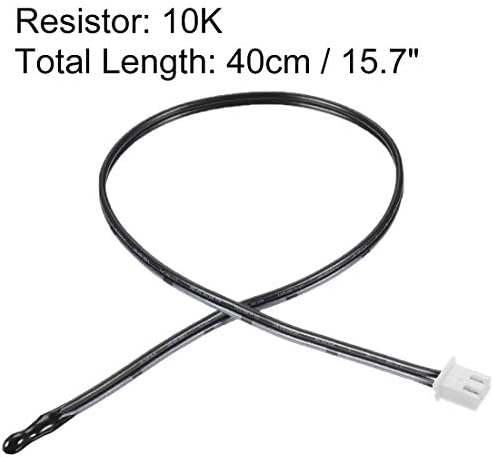 uxcell 2 Pcs 10K NTC Thermistor Probe 15.7 Inch Epoxy Sensitive Temperature Temp Sensor for Air Conditioner image 5