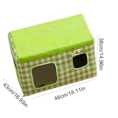 Niche isolée pour chat extérieur verte cabane thermique