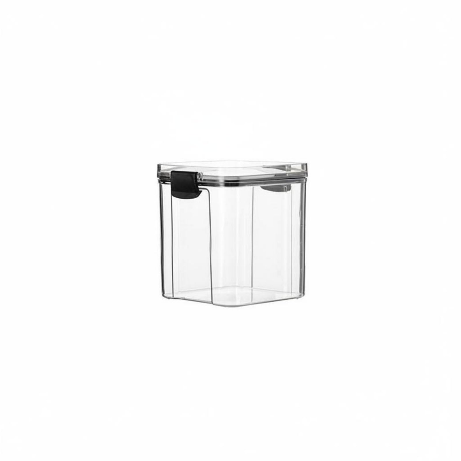 Moisture-Proof Clear Canister Sturdy Dry Food Storage Container Break Resistant Dry Food Storage Jar Included for Refrigerator, 900ML-image-36