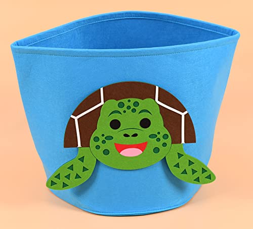 Spielzeugkorb Kinder - Aufbewahrungskorb Kinderzimmer Wäschekorb - Kind Aufbewahrungstasche Spielzeug - Spielzeugkiste Dekoration - Schmetterling (Turtle) Cover
