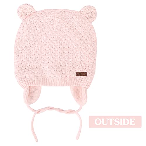 Dreshow Bqubo Baby Hats Infant Knit Hat Kids Earflap Warm Bear Ears Fleece Beanie With Mittens Toddler Boys Girls Newborn #TOP1