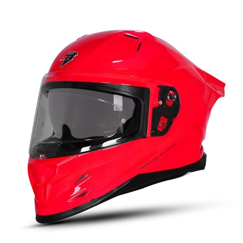 Image of Steelbird SBH-61 SXE Pinlock ISI and Dot Certified Full Face Helmet for Men and Women with Inner Silver Sunshield