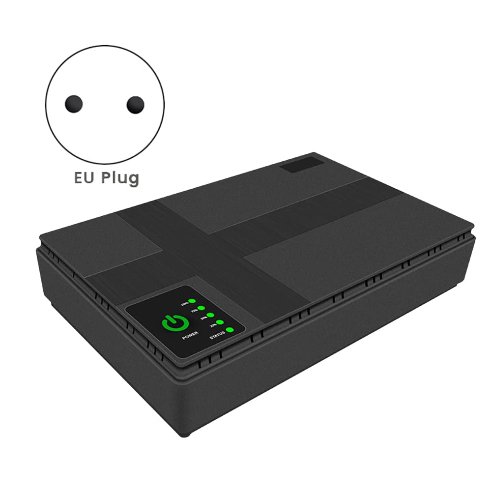 Fuente de alimentación sin interrupciones, 5 V, 9 V, 12 V, UPS 10400 mAh, batería de emergencia para router WiFi CCTV (enchufe UE)