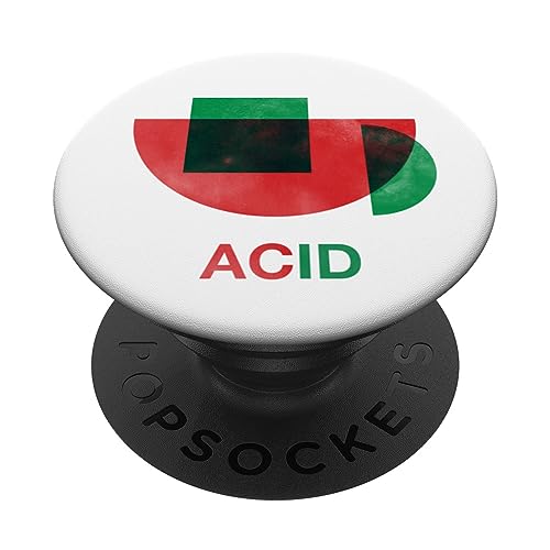 Retro Acid House Techno Raver EDM Party 90s PopSockets Swappable PopGrip, Black