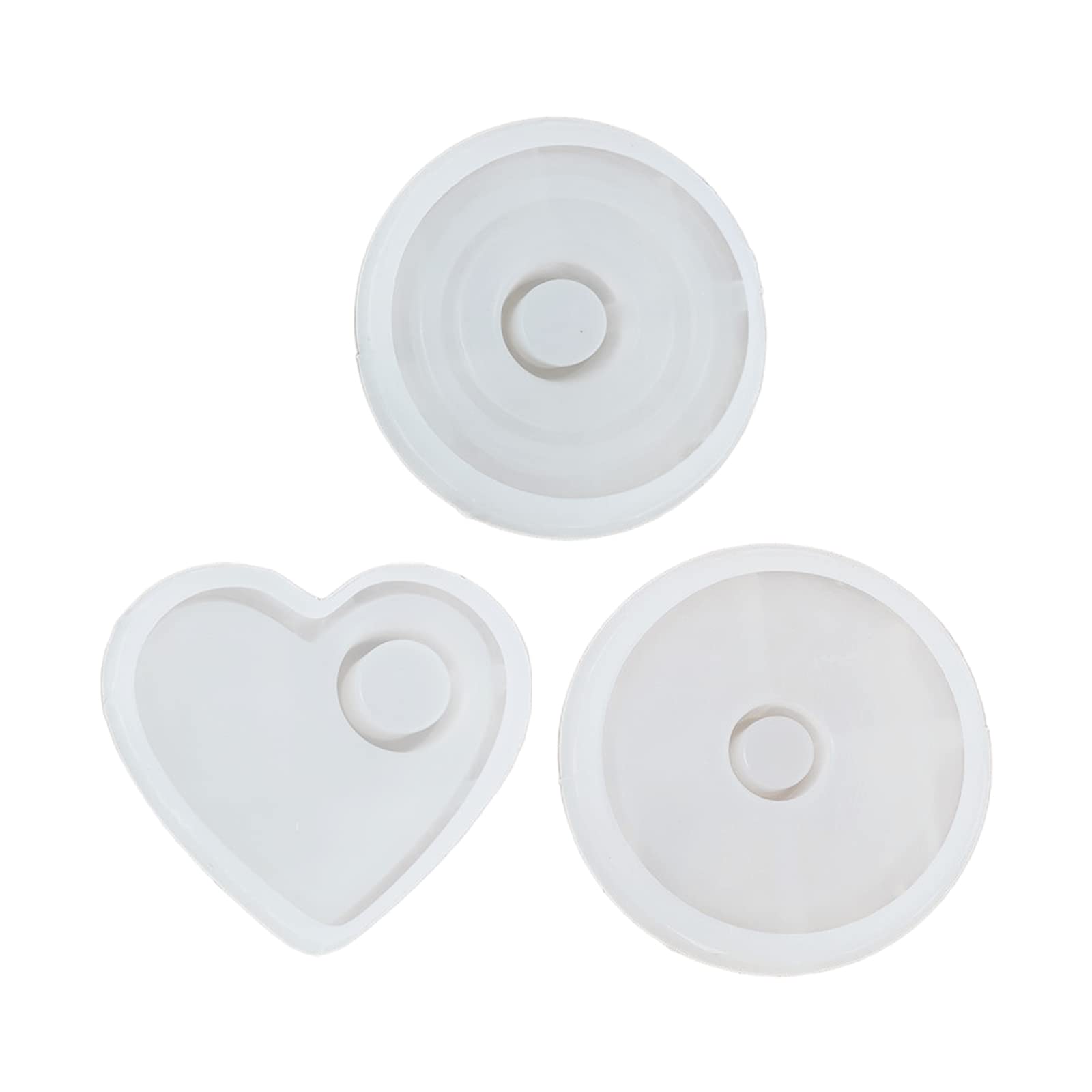 2 Stampi In Silicone Per Candele/Resina A Forma Di Casetta - Con Finestre A Cuore E Stelle, Per Natale E Decorazioni