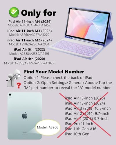TUNKARMOR iPad Air 11-inch Keyboard Case - Image 3