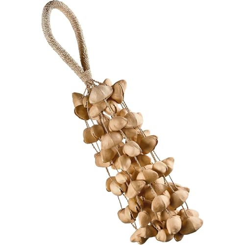 Sonic Energy Kenari Nussschalen Shaker – Ca. 32 cm – Soundeffekt-Instrument für Therapie und Percussion – Mit Handgelenkband (SKRL)