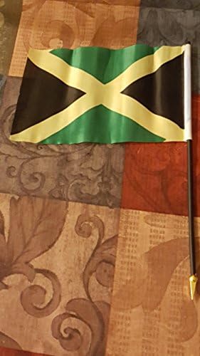 JAMAICA small 4 x 6 inch mini country stick flag .. new image 5