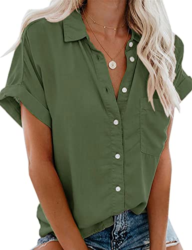 Lange office blouse voor dames in Paars