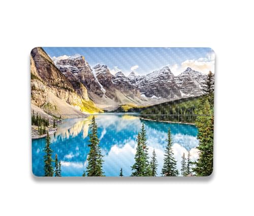 Image of MightySkins Carbon Fiber Skin Compatible with Microsoft Surface Laptop Studio 2 (2023) Full Wrap Kit - Mountain Lake | Protective, Durable Textured Carbon Fiber Finish | Made in The USA