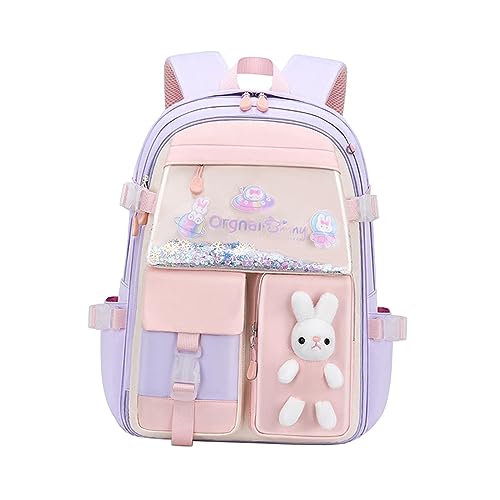 VELURA Kids Backpack Casual Daypack Knapsack Portable Handbags Lightweight Rucksack Purple|1 Backpack| Womens Handbags & Bags|Clothing, Shoes & Accessories Deal