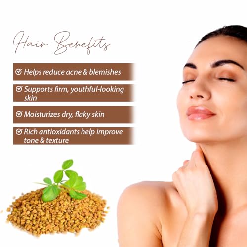 Image of Fenugreek Oil | 100% Pure Cold Pressed Methi Oil for Hair Growth & Skin Care | Reduces Hair Fall, Dandruff & Acne | Strengthens Hair, Adds Shine & Nourishes Scalp | 120 ml