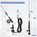 Superbat Waterproof Marine Antenna 27MHz CB Radio Antenna PL259 & BNC Male Connector Kit for Mobile/Car Cobra Midland Uniden Maxon President Vehicle Car Truck Mobile Handheld CB Radio Shack