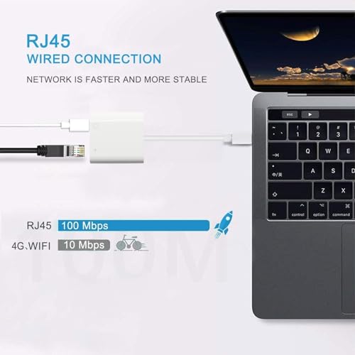 Adaptateur USB C vers Ethernet pour corriger le Wi-Fi instable sur iPhone 15 et MacBook Pro - 3