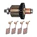 Kohlebürsten-Set für DDF482 & DHP482 Akku-Bohrschrauber - 5 Stück Ersatzbürsten (Teilenummer: 619380-9/619583-5, Größe 13x13x10mm, CB-440/194427-5)
