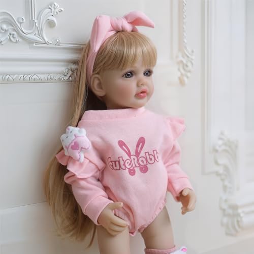 Muñeca Reborn Realista 55 cm Cuerpo Completo Silicona miniatura 5