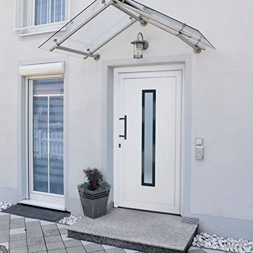 Gecheer Porta,Ingresso,Sinistra,per Esterno,in PVC,Bianco,108x208 cm
