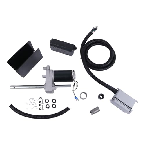Image of HOLDWELL Electric Powered Trailer Drive Conversion Kit 1824200100 BD1046130-00 BD1824200100 500370 Compatible with Single-Speed Square Jacks - 12V 12000 lbs for RV Trailer Touring car
