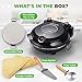 NutriChef Electric Pizza Oven | 1200W Countertop Pizza Maker with Temperature Control & Thermometer | Viewing Window for Precise Cooking | Heats up to 800˚F | Easy to Clean Non-Stick Coating (Black)