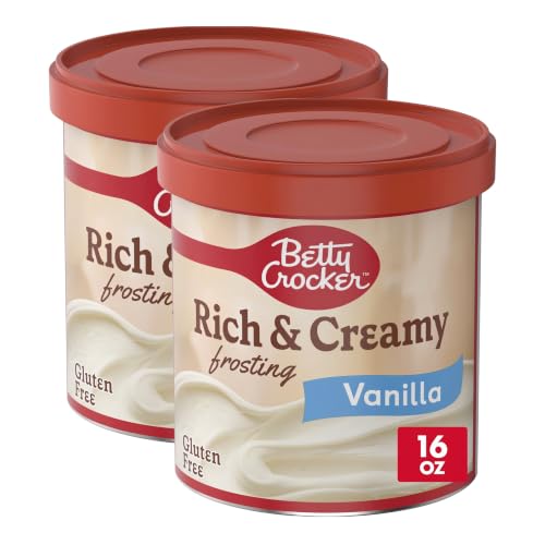 Betty Crocker Rich and Creamy Vanilla Frosting, Gluten Free, 16