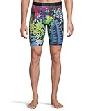 Ethika Men’s Boxer Brief, Knee Length, 4-Way Stretch Performance Underwear with Graphic Prints - Bmr Ascended (AST, L)