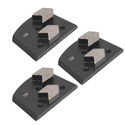 Grinding Shoe Teeth Discs Scraper Grinding for 3Pcs Concrete for Teeth Ground Black 16 Grit Grinding Wheel Trapezoid and Alloy Steel Industrial Polishing Stones