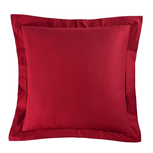 C&F Home Solid Red Euro Sham Euro Sham Red