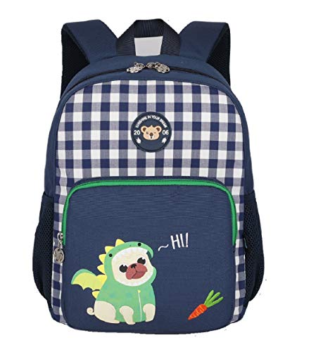 Image of Reelay mee 12 L Light Weight, Polyester Backpack for Jr /Sr KG kids - 2727 (R Blue)