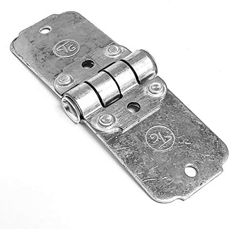 6 Set x Transglobal Mild Steel Roll Up End Hinge (Metallic)+Steel Roller (1.00") Works with Freight Trailer Truck Roll Up Door (TG-69035, TG-61174)