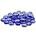 GasSaf Blue Fire Glass Beads for Outdoor Fire Pit, Fireplace, Replaces Existing Gas Logs & Lava Rocks, 3/4 Inch Glass(10 Pound)(Cobalt Blue)