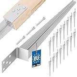 ✔️DONNÉES TECHNIQUES - KOTARBAU L-Pfostenträger 600 mm KOTARBAU – Longueur totale : 700 mm, Longueur d'ancrage : 600 mm, Socle de montage : 55x60 mm, Support latéral 40x60 100x60 mm, Diamètre des perçages : 9 mm, Épaisseur : 4 mm, Poids : 1096 g